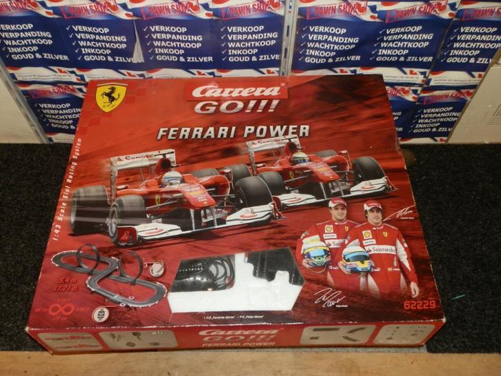 Racebaan Carrera GO Ferrari power 62229, Kinderen en Baby's, Speelgoed | Racebanen, Gebruikt, Racebaan, Elektrisch, Carrera, Zelf te bouwen