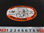 sticker krant reformatorisch dagblad apeldoorn trein coupé, Ophalen, Zo goed als nieuw