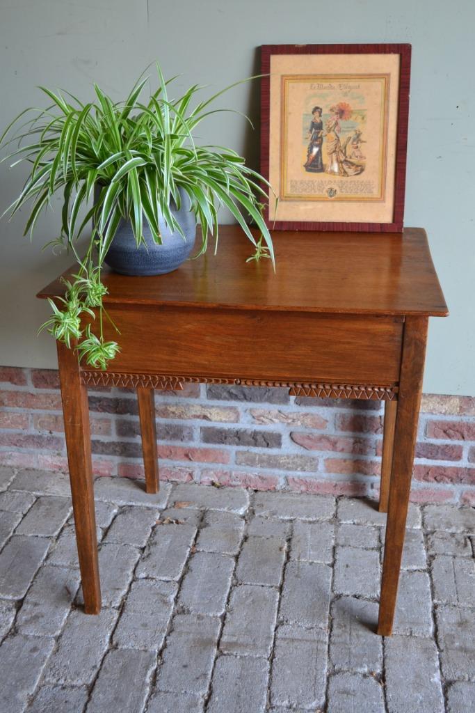Prachtige antieke eiken haltafel, sidetable, plantentafel., Antiek en Kunst, Antiek | Meubels | Tafels, Verzenden