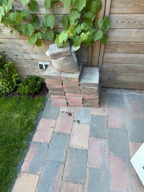 Abbeystones zomerbont getrommeld 20x30x6, Tuin en Terras, Tegels en Klinkers, Zo goed als nieuw, Klinkers, Beton, Ophalen