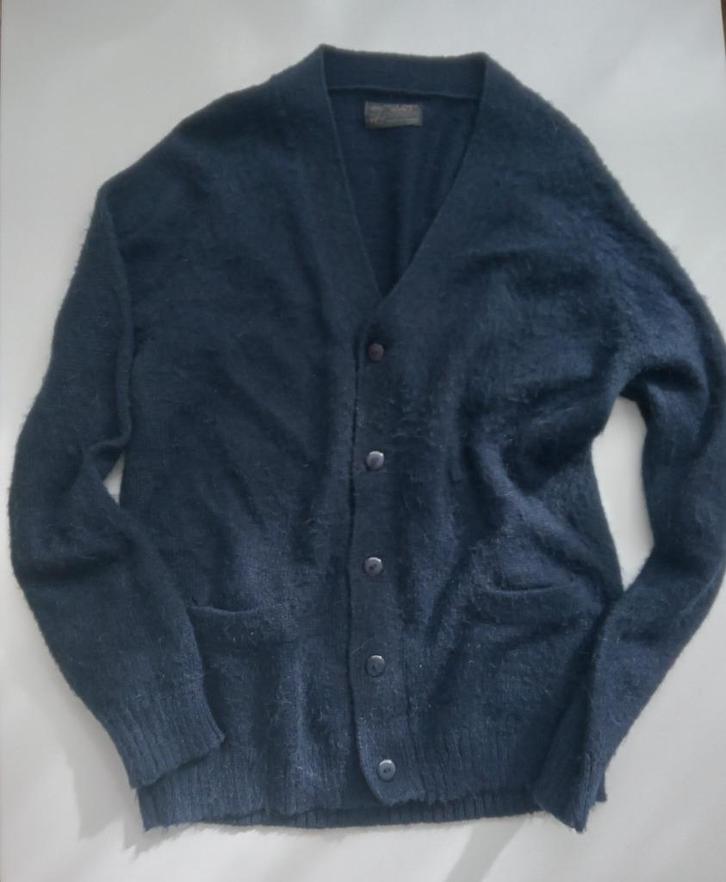 Arte Inka alpaca donkerblauw vest, maat L, Kleding | Heren, Truien en Vesten, Zo goed als nieuw, Maat 52/54 (L), Blauw, Verzenden