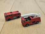 Matchbox brandweerwagens – set van 2 diecast miniaturen, Ophalen of Verzenden, Gebruikt, Bus of Vrachtwagen