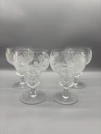 Val Saint Lambert Vasvig Waterglazen 4 stuks, Ophalen of Verzenden