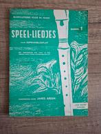 Speel-liedjes voor sopraanblokfluit bundel 1 vintage, Ophalen of Verzenden, Zo goed als nieuw, Artiest of Componist, Populair