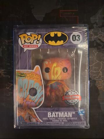 Nieuwe BATMAN #03 (ART SERIES) funko pop met hard case erbij beschikbaar voor biedingen