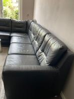 Bankstel, eettafel, salontafel en stoelen, Ophalen of Verzenden, Gebruikt, Leer