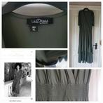 Leuke groene jurk travelstof ladress lea xl, Verzenden, Maat 46/48 (XL) of groter, Zo goed als nieuw, LaDress