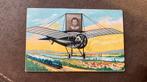 Oude foto ansichtkaart Vliegtuigje met pasfoto, Ophalen of Verzenden, Voor 1920, Gelopen, Sterren en Beroemdheden