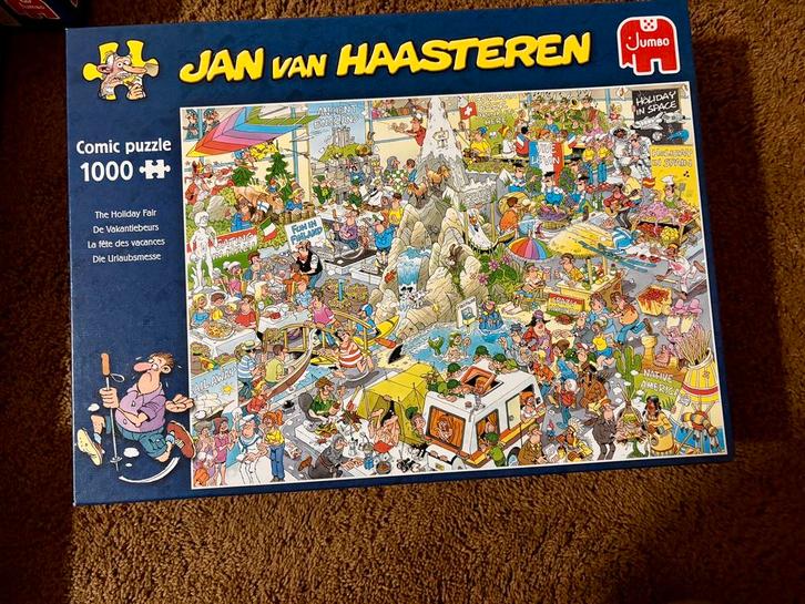 Jan van haasteren puzzels. 1 x gemaakt, Hobby en Vrije tijd, Denksport en Puzzels, Zo goed als nieuw, Legpuzzel, 500 t/m 1500 stukjes