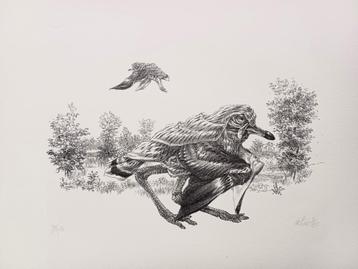 Peter Vos - gesigneerde litho  beschikbaar voor biedingen