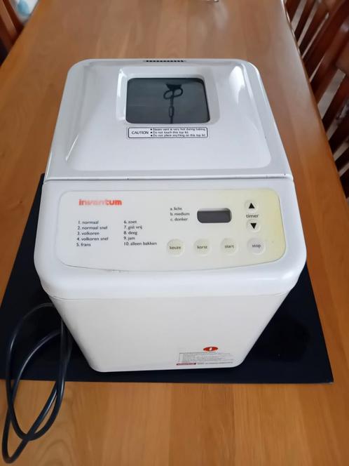 Inventum broodbakmachine typenr. BM05 inclusief handleiding, Witgoed en Apparatuur, Broodbakmachines, Gebruikt, Met timer, 400 tot 800 gram deeg