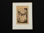 Originele ets Anton Pieck Muurhuizen Amersfoort 1916, Ophalen of Verzenden
