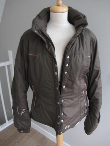 Winter/ski jack 42, d.bruin, rosé ritsen, zakken, 6 dgn gedr beschikbaar voor biedingen