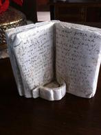 Design stenen boek white wash breed 22 cm, Overige materialen, Wit, Ophalen of Verzenden, Zo goed als nieuw