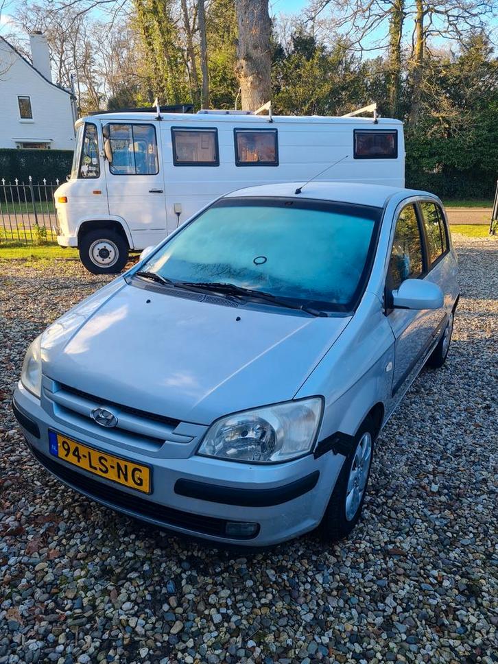 Hyundai Getz 1.3 5DRS 2003 Grijs, Auto's, Hyundai, Particulier, Getz, Trekhaak, Benzine, C, Hatchback, Handgeschakeld, Origineel Nederlands