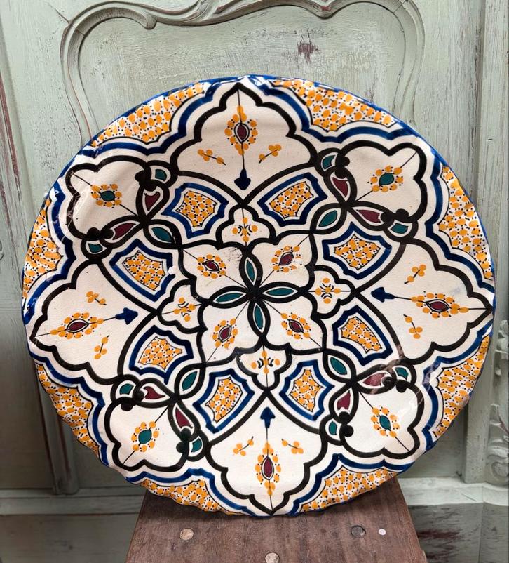 Grote Fez Safi Schaal, Antiek en Kunst, Antiek | Schalen, Ophalen of Verzenden