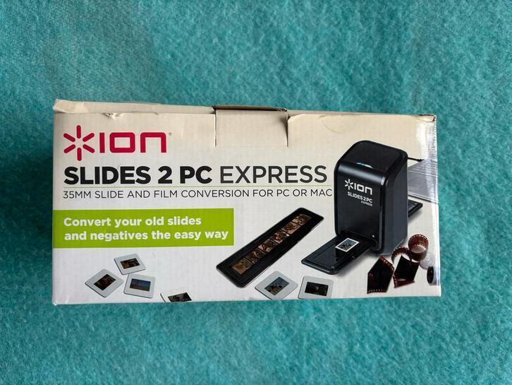 Foto Negatief Scanner - ION Slides 2 PC Express, Computers en Software, Scanners, Gebruikt, Diascanner, MacOS, Ophalen of Verzenden