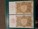 2x 50 zloty Polen,Duitsland bezet WWII, Ophalen of Verzenden, Duitsland, Setje