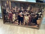 De Nachtwacht ( geborduurd), Oorspronkelijke maker, 125 cm of meer, Ophalen of Verzenden, Zo goed als nieuw