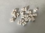 Lego steen aangepast 1x2 houtblok wit, Verzenden, Gebruikt, Losse stenen, Lego