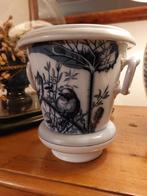 Te  koop  bloempot  petrus  regout  Plata met onderschotel, Ophalen of Verzenden