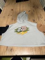 Hoodie met Panda en Beer Print, Kleding | Dames, Ophalen of Verzenden, Zo goed als nieuw, Maat 36 (S), Wit