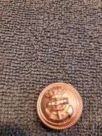 Vintage Marine Knop, Verzamelen, Speldjes, Pins en Buttons, Ophalen of Verzenden, Gebruikt, Overige onderwerpen, Button