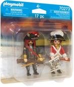 Playmobil: 70273 Duopack Piratenkapitein en Roodroksoldaat, Kinderen en Baby's, Speelgoed | Playmobil, ., Nieuw, Ophalen of Verzenden