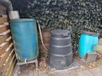 regenton en 2 compostbakken, 150 liter of meer, Ophalen, Gebruikt