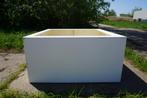 Witte Polyester bloembak plantenbak 120x120x60