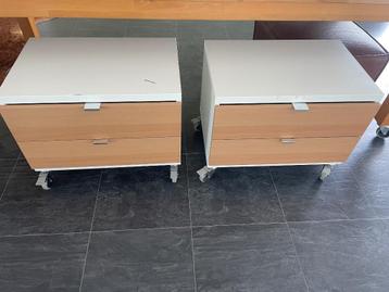 Ladenkastjes op wielen (IKEA)
