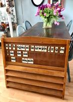Vintage grote leesplank, houten letterbord, Ophalen