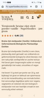 Protiëne bruine rijst eiwit poeder, Ophalen of Verzenden, Nieuw, Poeder of Drank