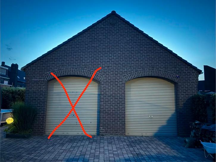 1 x Aluminium rolpoort/ garagepoort 290 x 297 cm, Doe-het-zelf en Verbouw, Deuren en Horren, Gebruikt, Garagedeur, 215 cm of meer