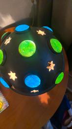 Oosterse lamp - koper en gekleurd glas, Antiek en Kunst, Antiek | Lampen, Ophalen of Verzenden