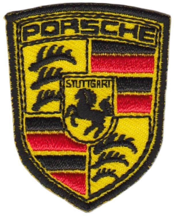 Porsche stoffen opstrijk patch embleem #1, Verzamelen, Automerken, Motoren en Formule 1, Nieuw, Auto's, Verzenden