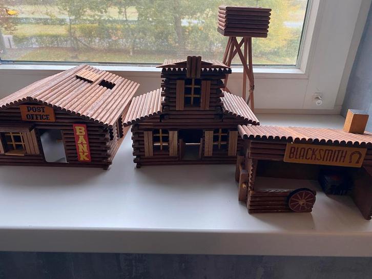 Uniek meer dan 10-delig houten fort, Kinderen en Baby's, Speelgoed | Houten speelgoed, Gebruikt, Overige typen, Ophalen