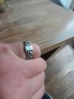 Mooie stoelen zilveren mannen ring, 20 of groter, Heer, Ophalen of Verzenden, Zo goed als nieuw