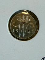 5 cent 1827U Willem 1 unc, Postzegels en Munten, Ophalen, Zilver, 10 cent, Koning Willem I
