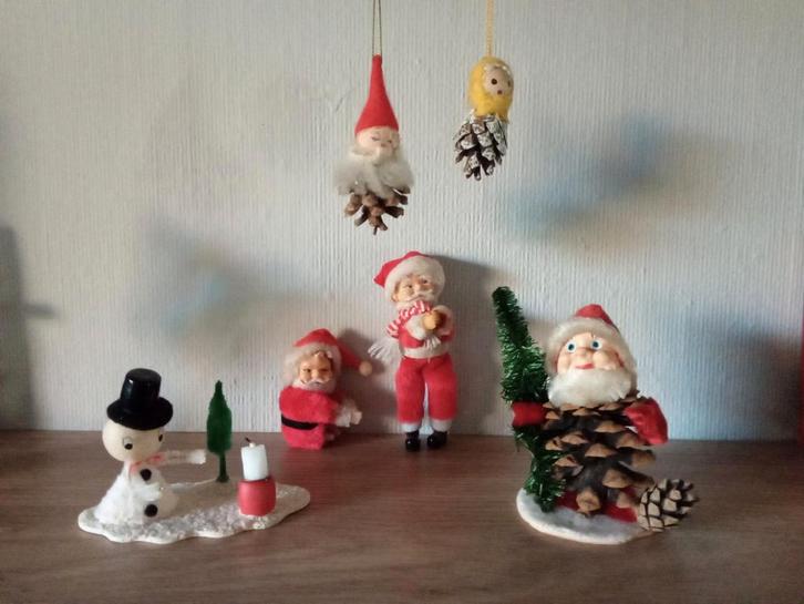 Zes Oude leuke kerst artikelen., Diversen, Kerst, Gebruikt, Ophalen of Verzenden