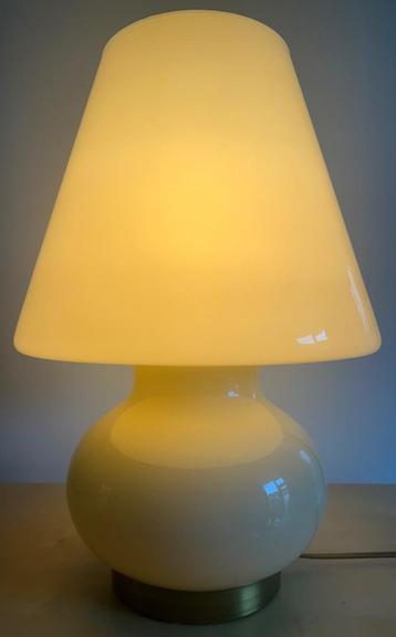 Vintage MURANO Italy glazen MUSHROOM lamp paddenstoellamp beschikbaar voor biedingen