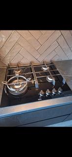 AEG gasfornuis kookplaat 4 pits incl wokbrander, Ophalen, Gebruikt, 4 kookzones, Inbouw