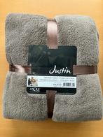 Bruine Justin Plaid - Deken, Huis en Inrichting, Woonaccessoires | Plaids en Woondekens, Ophalen of Verzenden, Nieuw