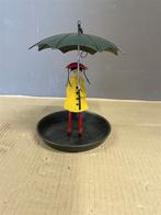 meisje met paraplu vogel voeder bak, Tuin en Terras, Vogelhuisjes en Vogelbaden, Ophalen of Verzenden, Nieuw