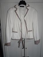 colbert jasje blazer Frans Molenaar for C&A wit linnen mt, Maat 38/40 (M), Wit, Ophalen of Verzenden, Jasje