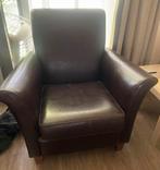 2 mooie leren stoelen, Huis en Inrichting, Fauteuils, Ophalen of Verzenden, Zo goed als nieuw, 75 tot 100 cm, 50 tot 75 cm