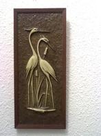 retro vintage wand plakaat deco hanger plaat reiger, Ophalen of Verzenden