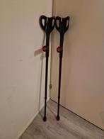 Zwarte Aluminium krukken paar keer gebruikt, Ophalen, In hoogte verstelbaar, Zo goed als nieuw