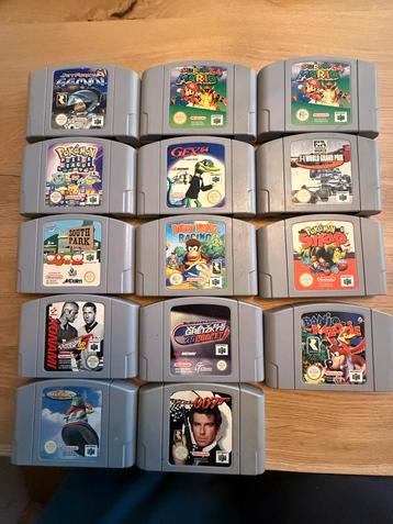 Diverse nintendo 64 games te koop beschikbaar voor biedingen