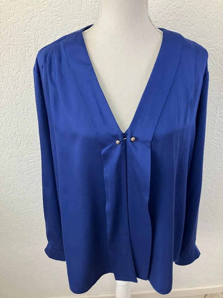 love my body maat 48 oksel tot oksel 64 cm 100% modal, Kleding | Dames, Grote Maten, Zo goed als nieuw, Blouse of Tuniek, Blauw